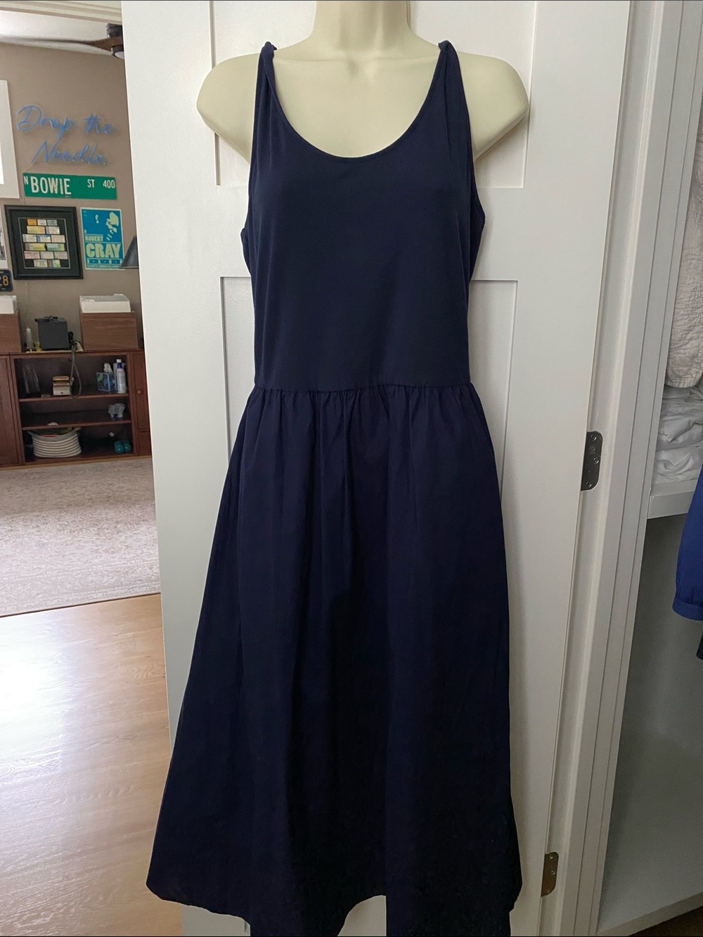 GAP Navy Sleeveless Maxi Dress Medium